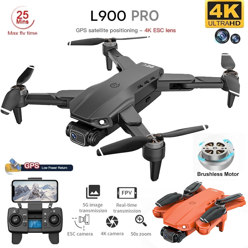 Drone Rc Helicopter With Camera - L900 Pro GPS Drone 4K Professional