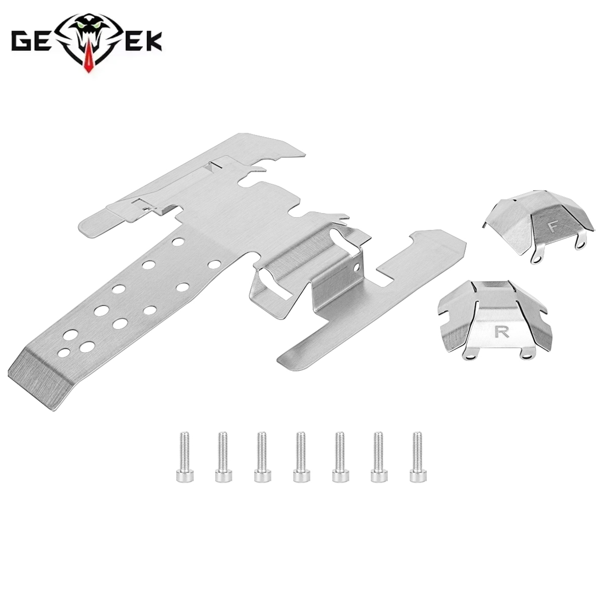 Rc Car Body Shell - Stainless Steel Skid Plate Chassis Armor