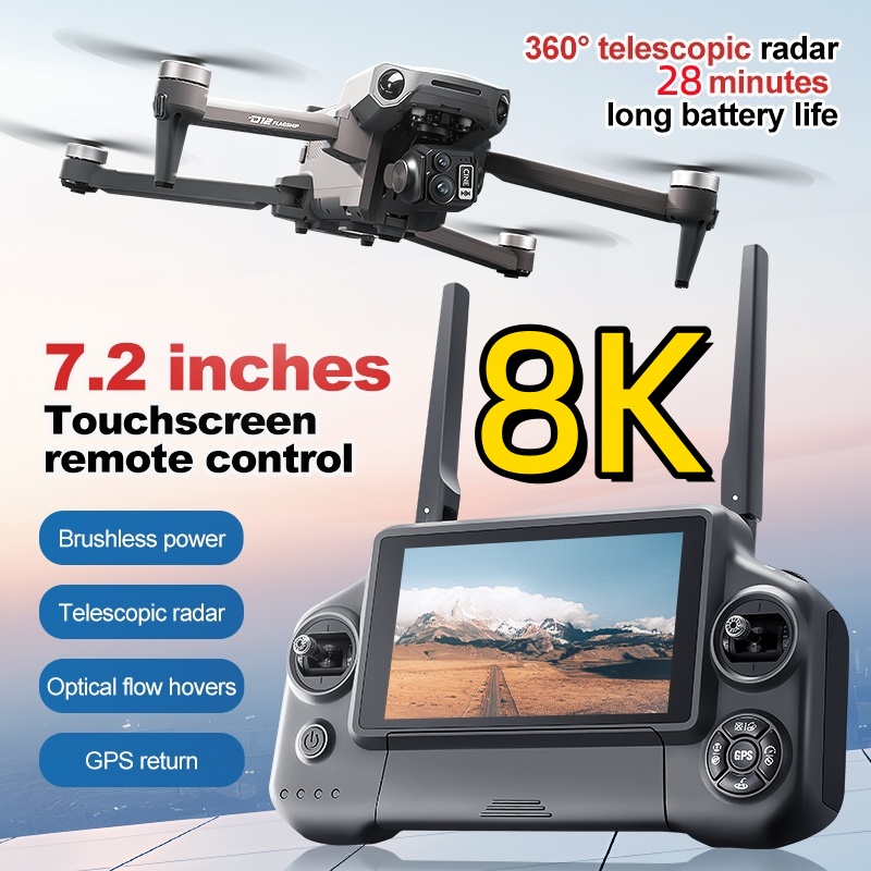 8K 3 Axis Gimbal Brushless 7.2 - Drone Rc Helicopter With Camera review and price