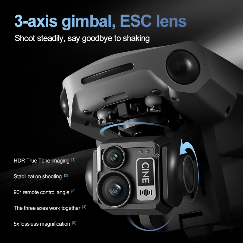 8K 3 Axis Gimbal Brushless 7.2 - Drone Rc Helicopter With Camera review and price