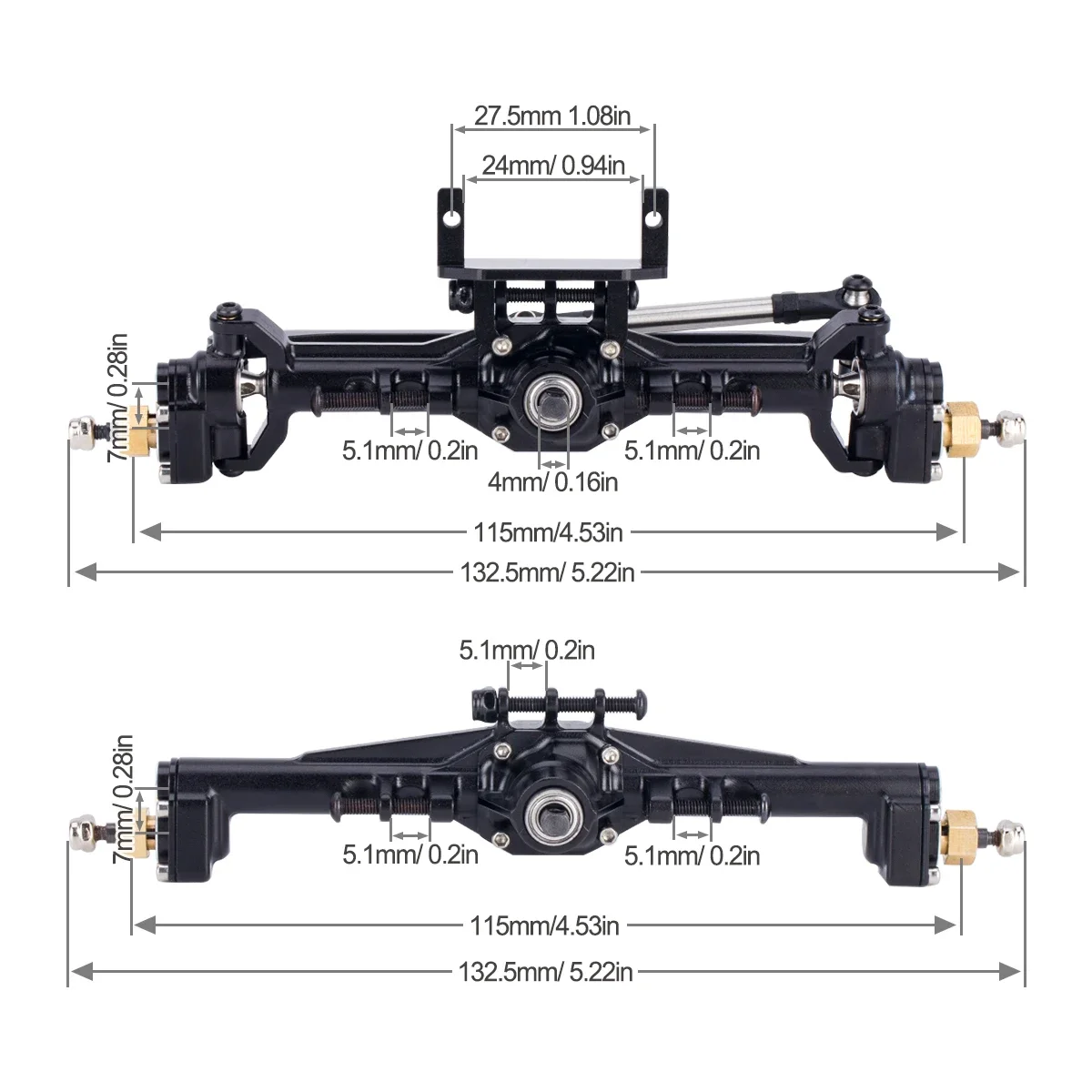 Aluminum CNC Portal Axles +10m - Rc Car Body Shell review and price