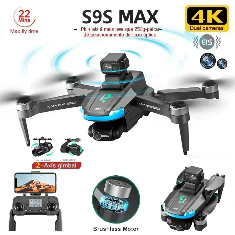 NEW S9S MAX MINI Drone 4K 2-Ax - Drone Rc Helicopter With Camera review and price