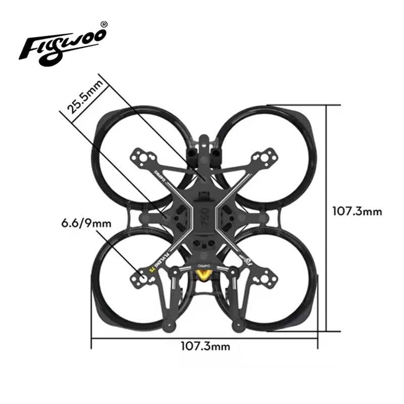 Flywoo Flylens 75 Frame Kit 1. - Fpv Racing Motor review and price