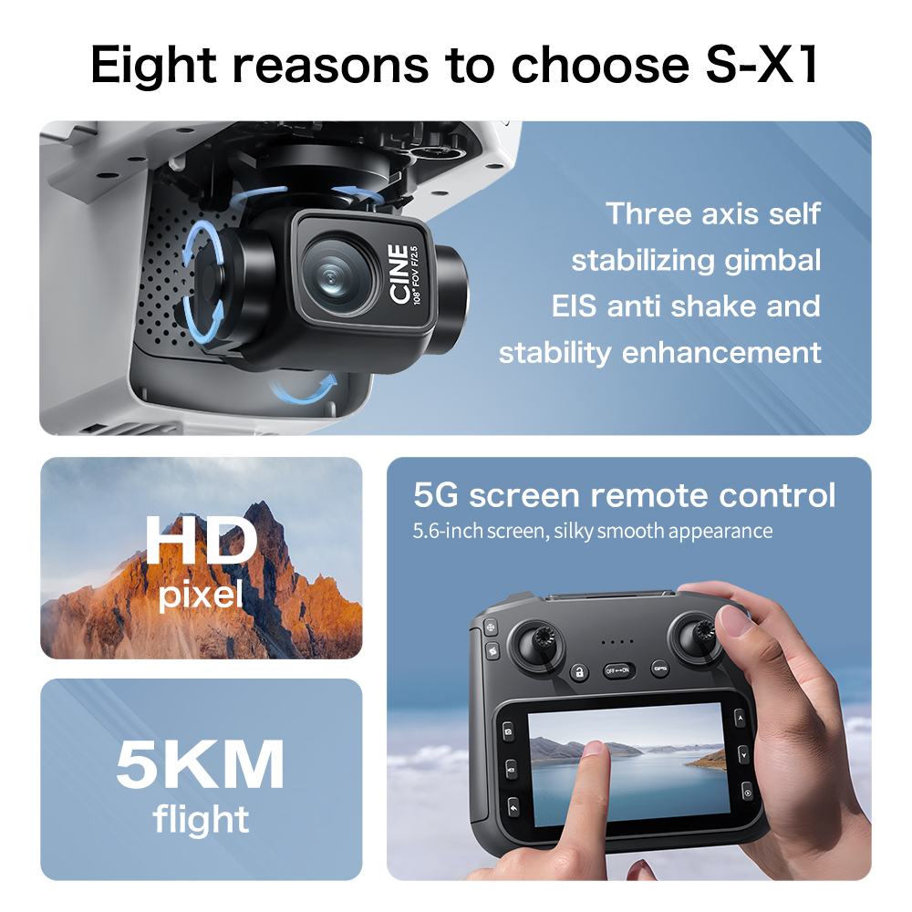 Lenovo S-X1 Drone 8K HD Profes - Drone Rc Land review and price